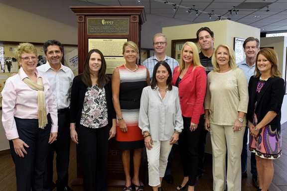 The PPEF Board posing in PPAI's front foyer.