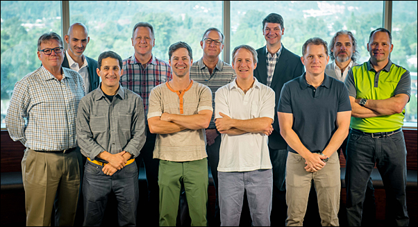 Attendees at the first Reciprocity Road Summit included (back row, from left) Jeremy Lott, SanMar; Brian Haner, Image Source; Brad Storms, C & S Sales; Todd Pottebaum, MAS+, Quality Resource Group; Bobby Lehew, Robyn Promotions; Tom Goos, MAS, Image Source, (front row) Rod Brown, CAS, MadeToOrder; Danny Rosin, Brand Fuel, Inc.; Scott Alterman, The Icebox; Robert Fiveash, Brand Fuel, Inc. and Toby Zacks, Zagwear.