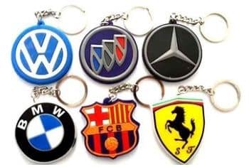 custom logo cutout keychains