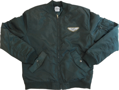 military green Top Gun custom bomber jacket