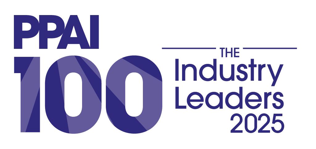 PPAI-100_IndLdrs2025 PPAI 100 the industry leaders 2025 dark blue logo & text