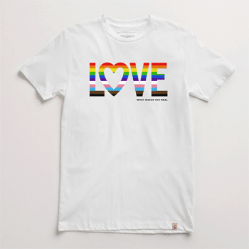 Chipotle "Love what makes you real" Pride T-shirt