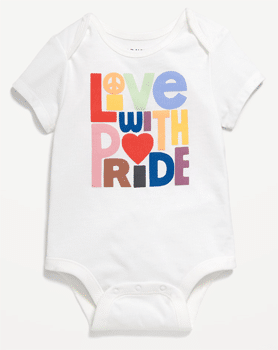Old Navy "Love With Pride" onesie
