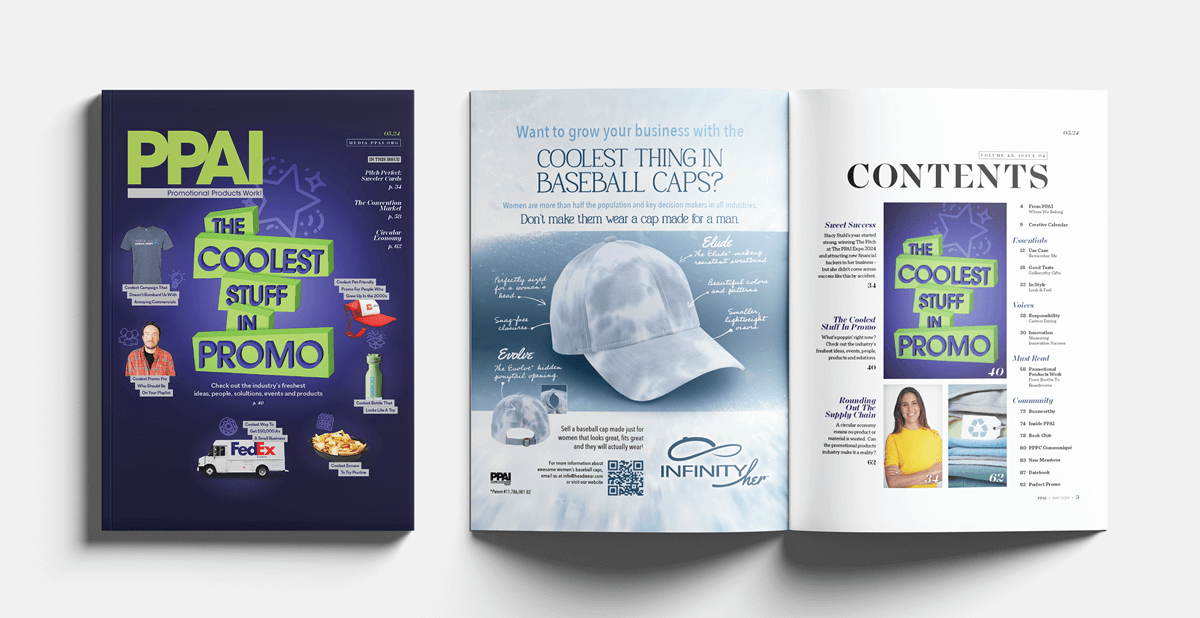 PPAI Magazine Inside Front Cover Ad PPAI Promotional Products